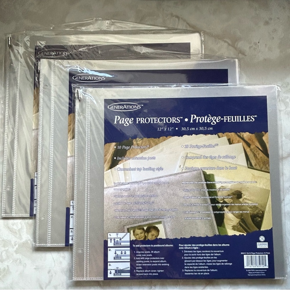 Vintage Generations Scrapbook Page Protectors